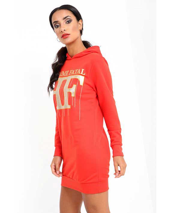 Femme fatale Hoodie Dress