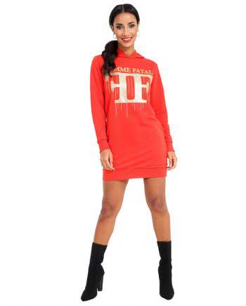 Femme fatale Hoodie Dress