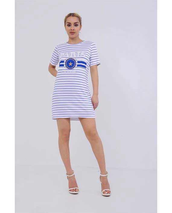 Paris T-Shirt dress Blue 1