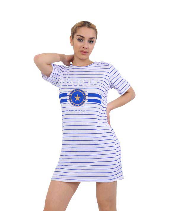 Paris T-Shirt Dress blue