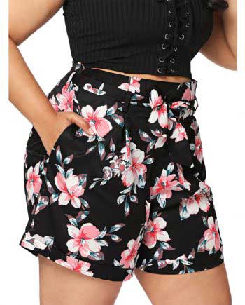 Blomster Print Shorts