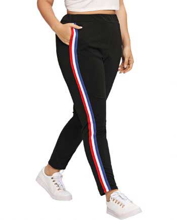 Mixed Side Stripe Pants