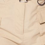 High Waist Cargo Shorts Beige