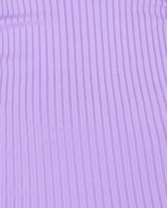 One Shoulder Rib Knit Kjole Lilac